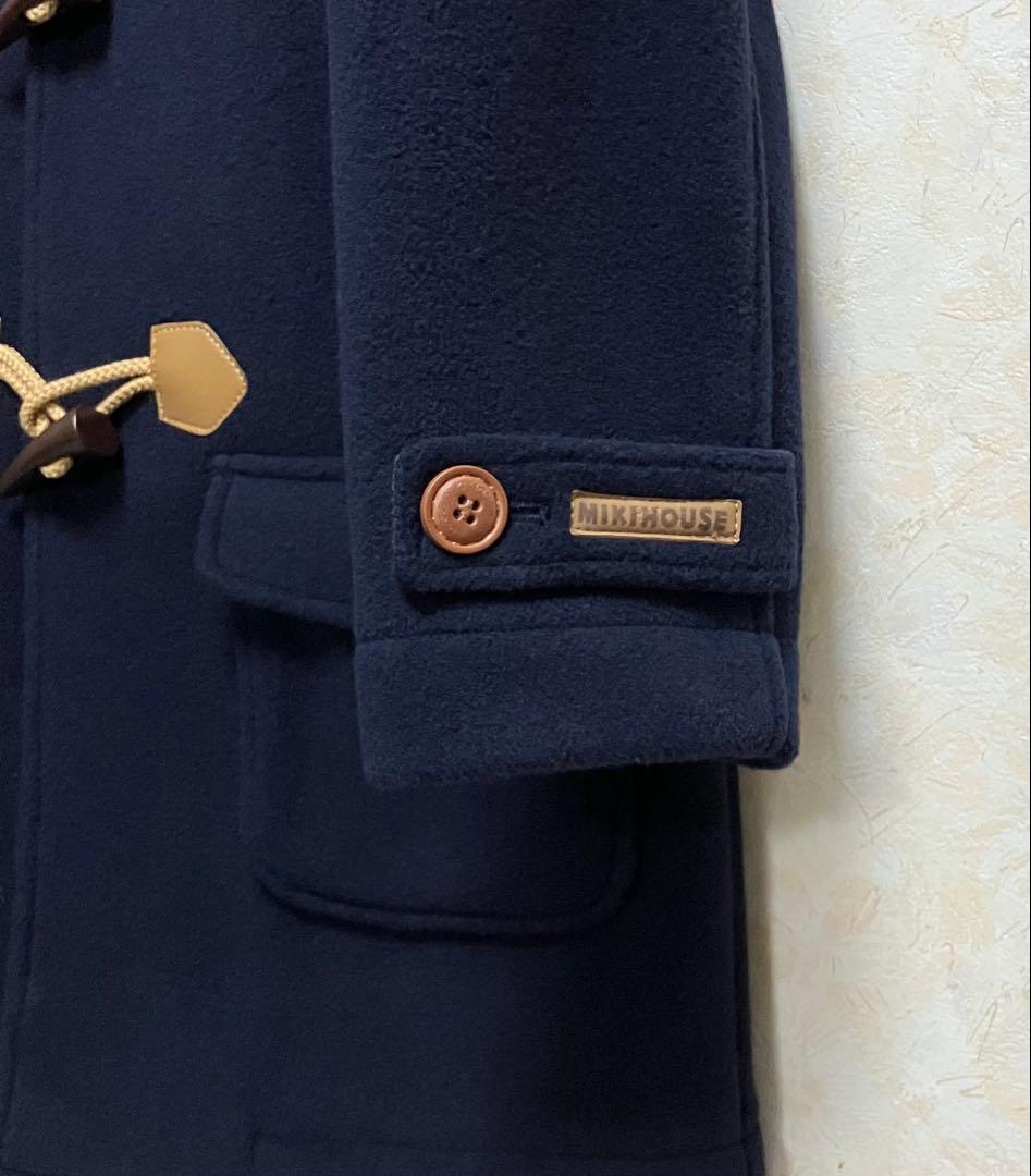 【未使用に近い】MIKI HOUSE ネイビーダッフルコート　120