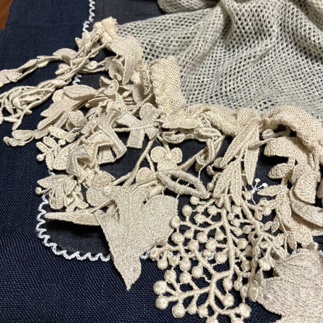 ミナペルホネン forest parade ストール カシミヤ 透し編み グレー