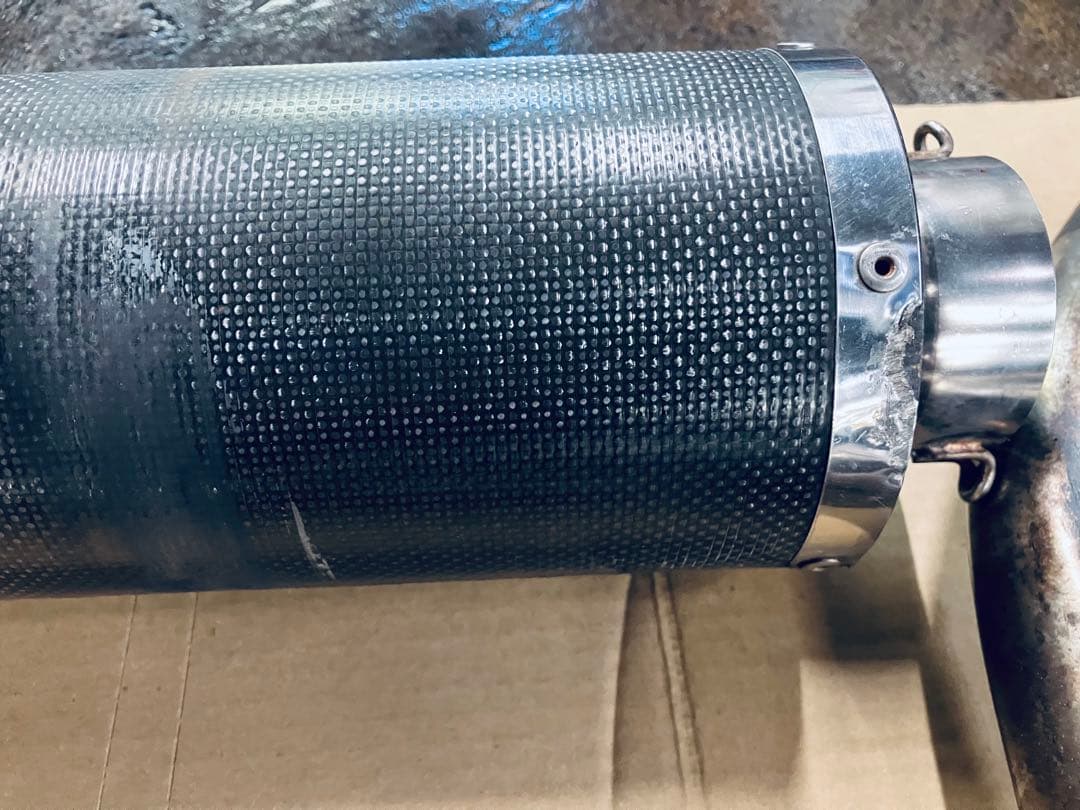 ＧＰＺ９００Ｒ用Chase マフラー ステンレスエキパイ、カーボンサイレンサー