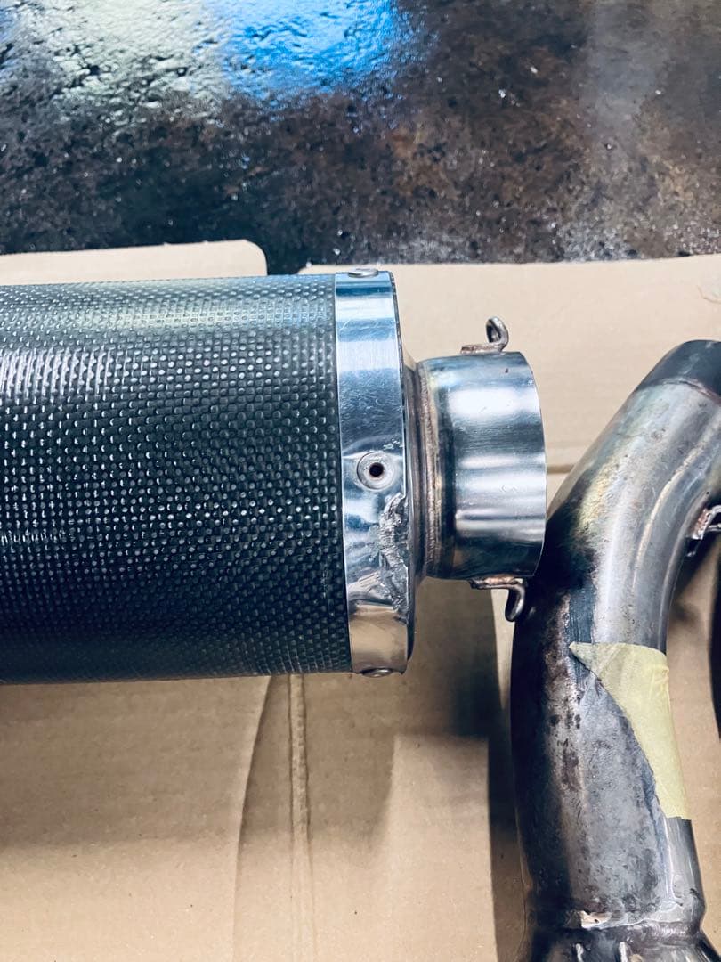 ＧＰＺ９００Ｒ用Chase マフラー ステンレスエキパイ、カーボンサイレンサー