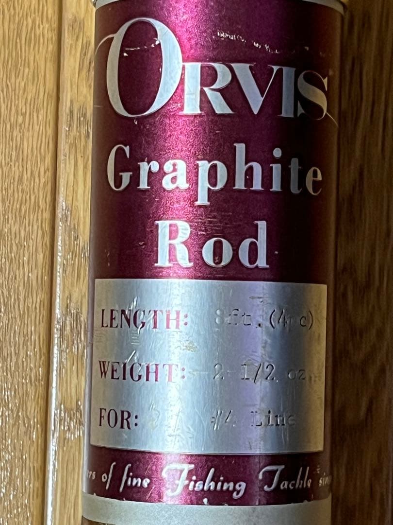 希少ORVIS オービスフライロッド　8ft 4# 4ピース　美品