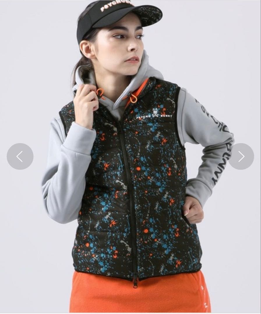 Psycho Bunnyのスプラッシュプリント リバーシブル ベスト