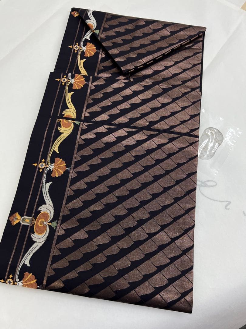 Yukiko様　　　　　　正絹　9寸名古屋帯　モダン幾何学