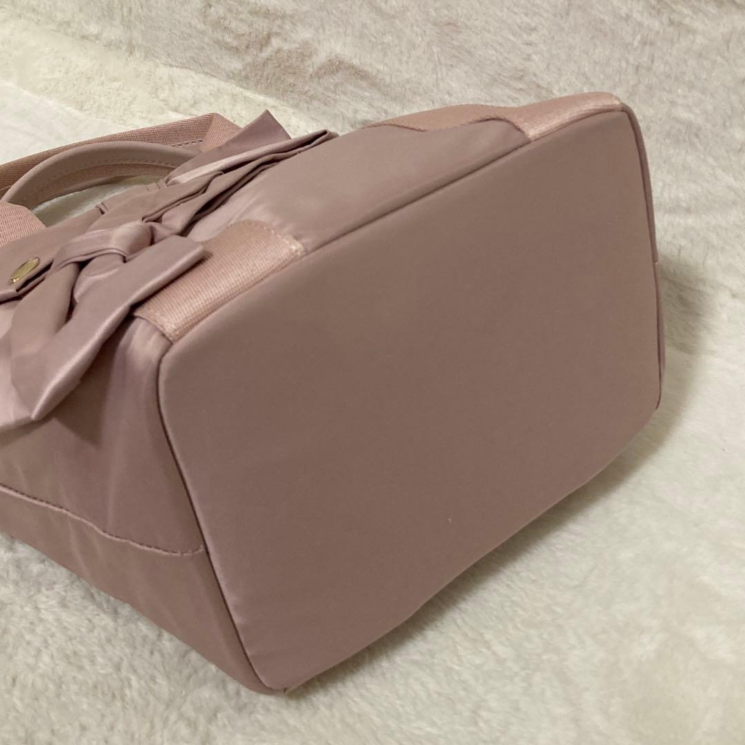 極美品 tocca 2way ショルダーバッグ リボン ピンク T CADEAU
