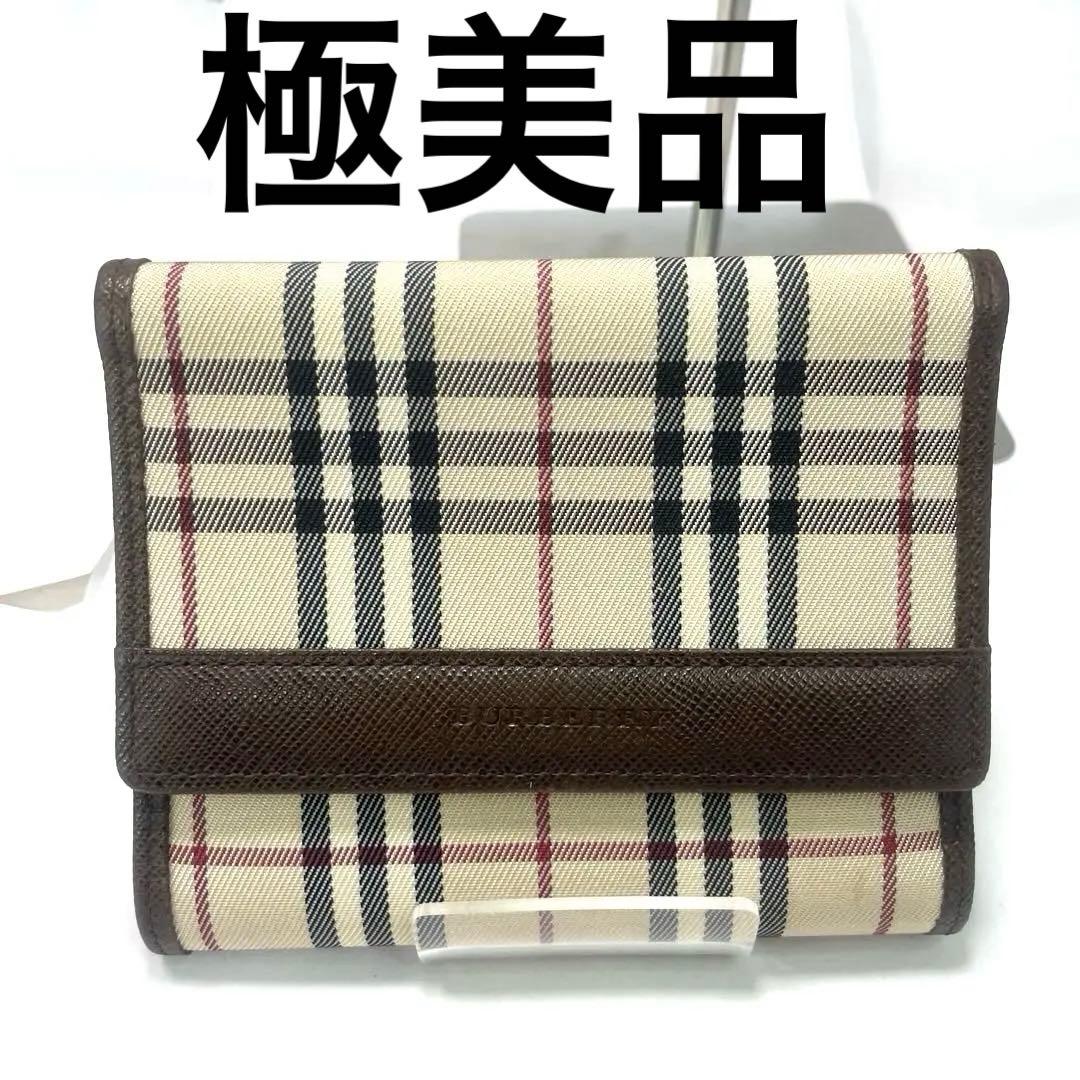 BURBERRY バーバリー ノバチェック 二つ折り財布 コンパクトウォレット