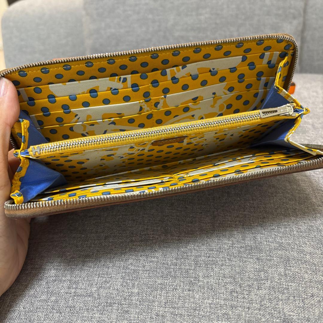HERMES エルメス　アザップシルクイン長財布
