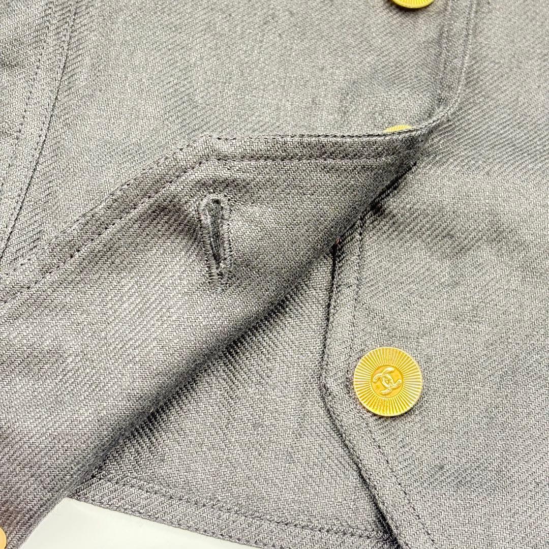 シャネル ジャケット レディース ブラック 0402-S5792h