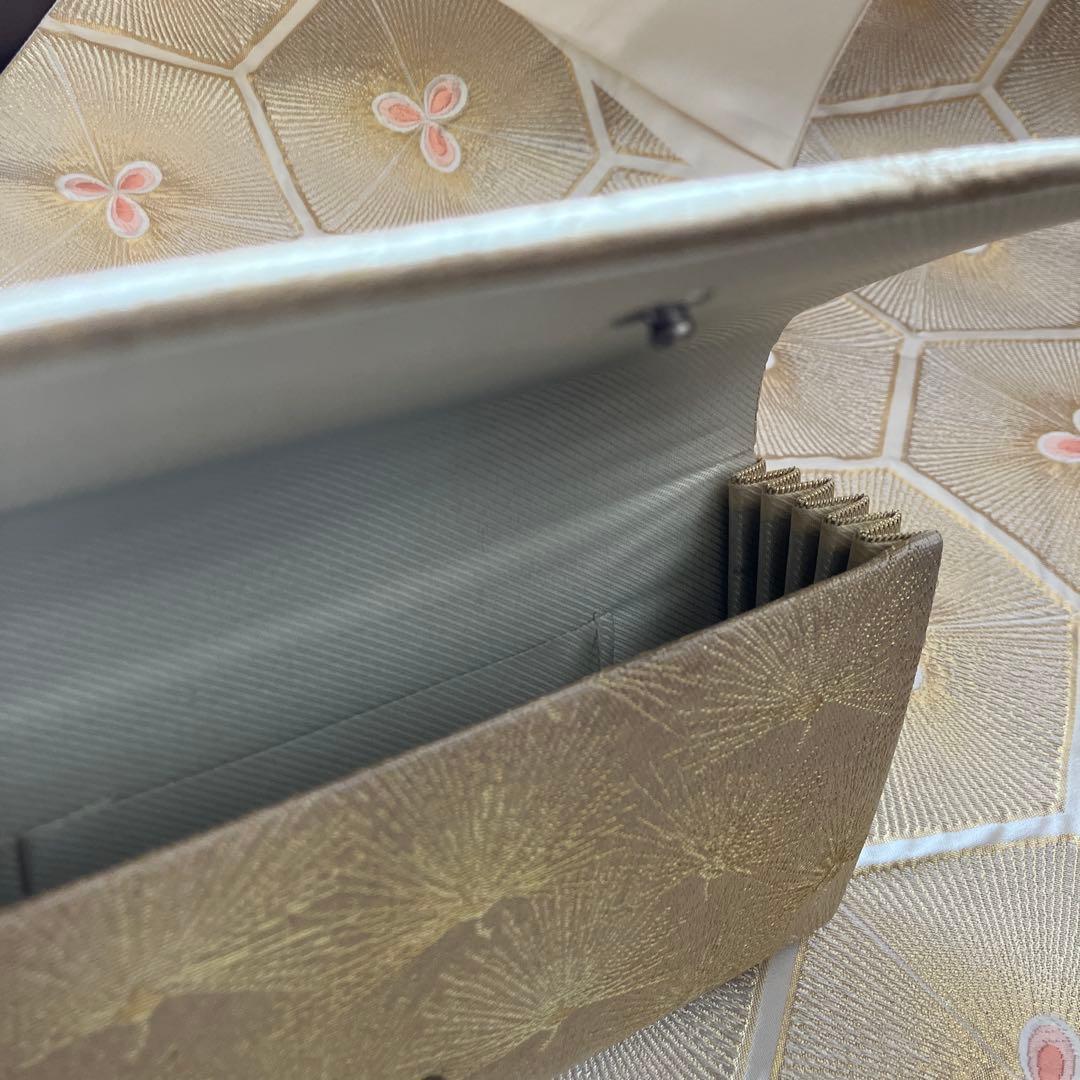 美品江戸小紋＆金糸袋帯&バッグ上品エレガントな3点セット