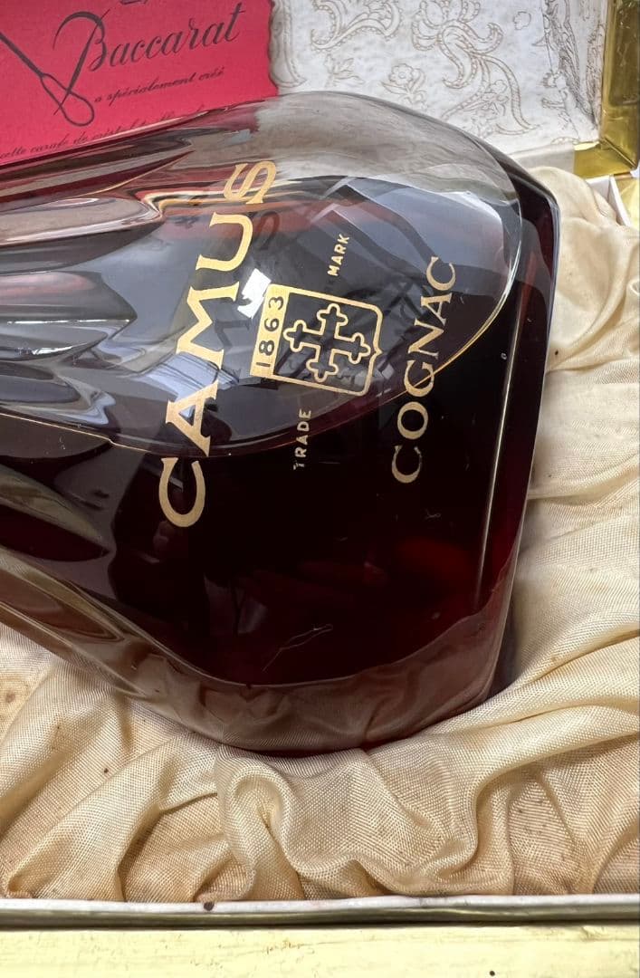 【未開栓】CAMUS カミュ　バカラ　コニャック オリジナルボックス　ブランデー