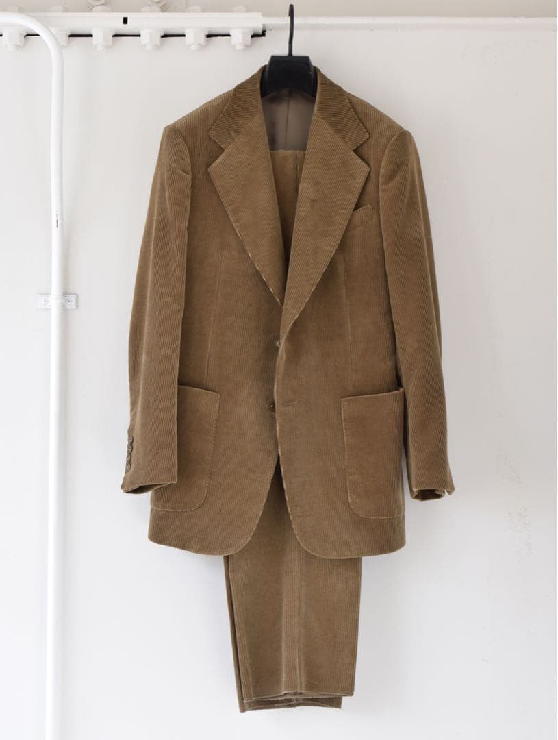 COMOLI 19aw コーデュロイスーツ セットアップ brown 3