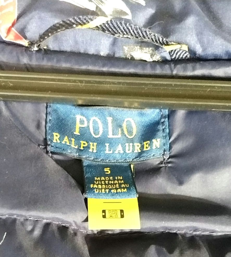 Polo Ralph Lauren ポロベア　ネイビー ダウンジャケット　5T