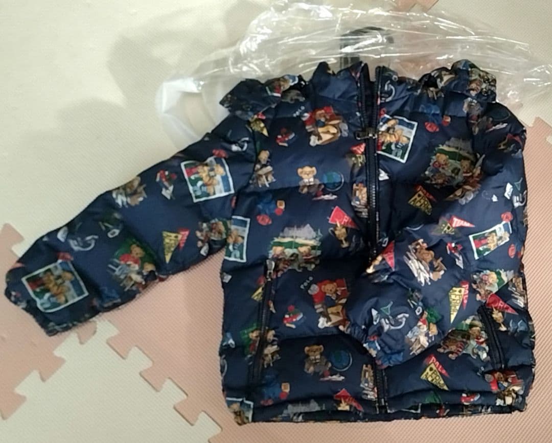 Polo Ralph Lauren ポロベア　ネイビー ダウンジャケット　5T