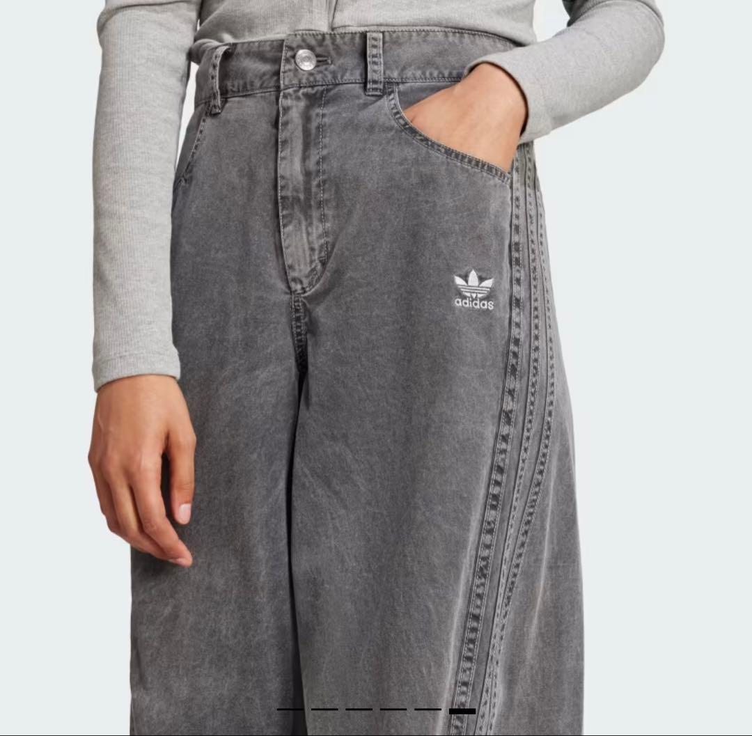 アディダス カーゴパンツ グレー