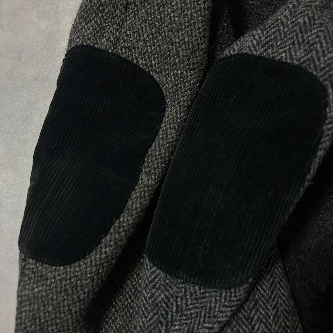 ビューティーアンドユース テーラードジャケット ハリスツイード ヘリンボーン L