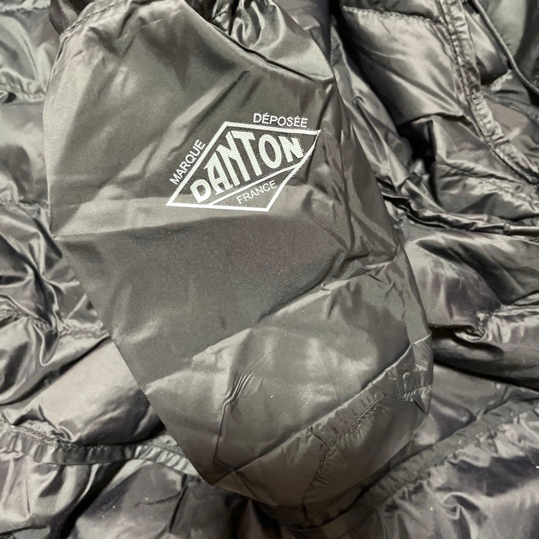DANTON キルティングベスト Lサイズ　ブラック