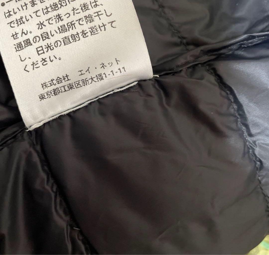 DANTON キルティングベスト Lサイズ　ブラック