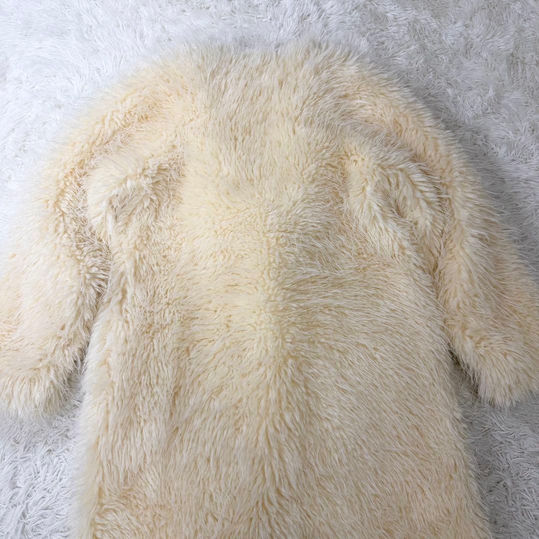 美品24製完売品　THINK FUR ロングファーリラックスコート 定価3.8万