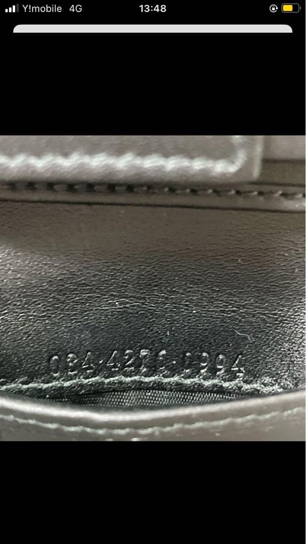 未使用　GUCCIグッチ　レザー×キャンバス　GG ブラック　黒