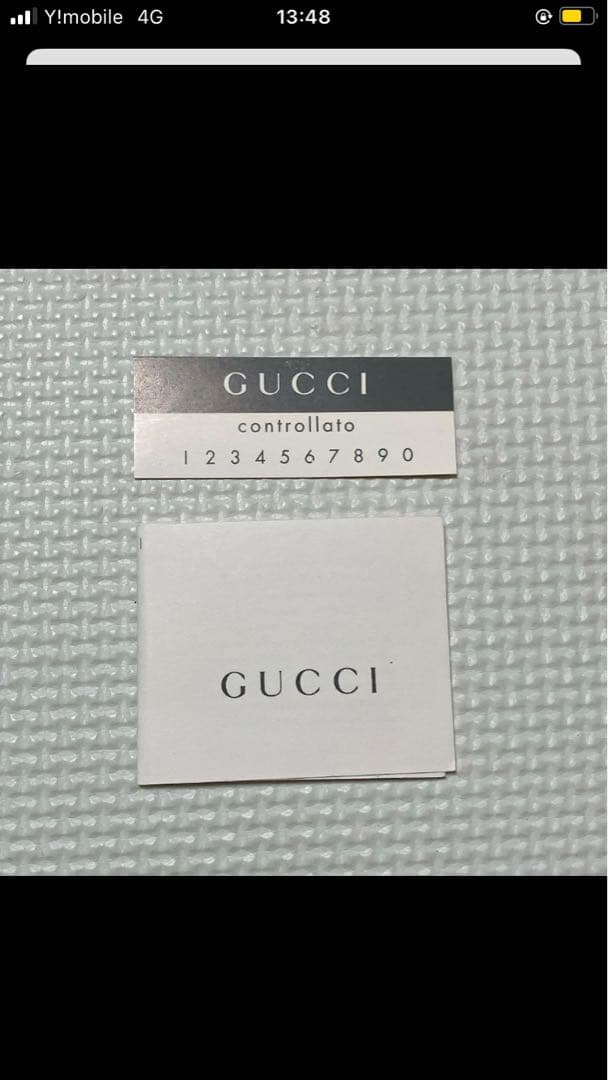 未使用　GUCCIグッチ　レザー×キャンバス　GG ブラック　黒