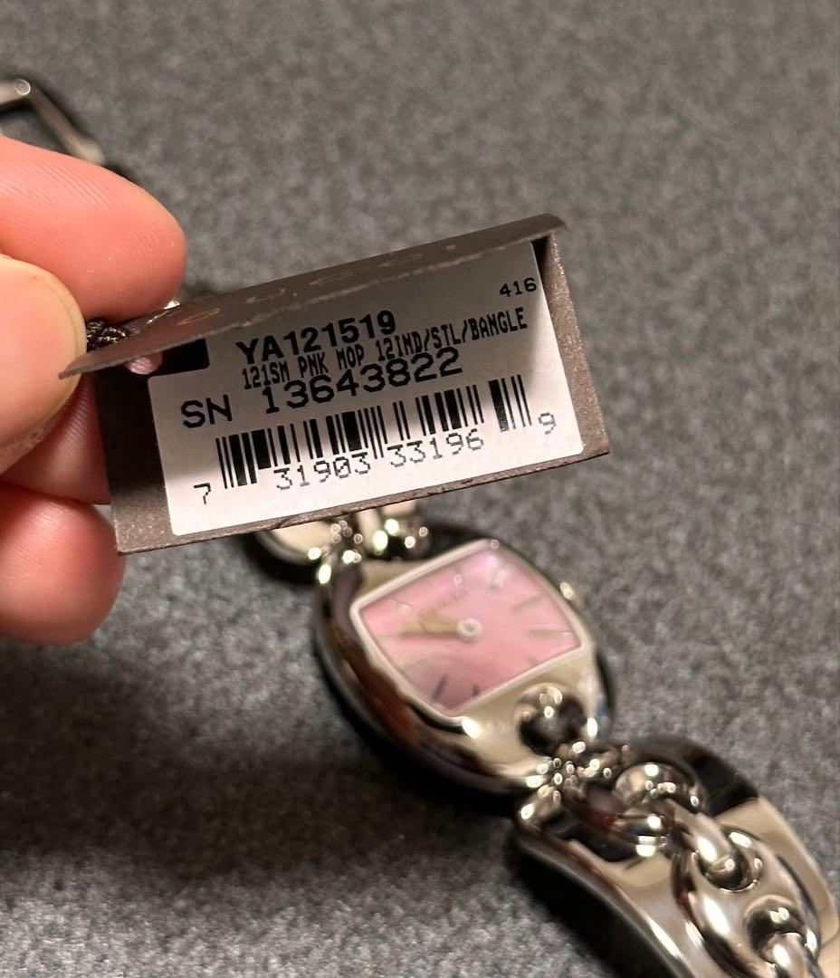 ピンクの猫ページ 稼働品 GUCCI グッチ 時計 121.5 シルバー