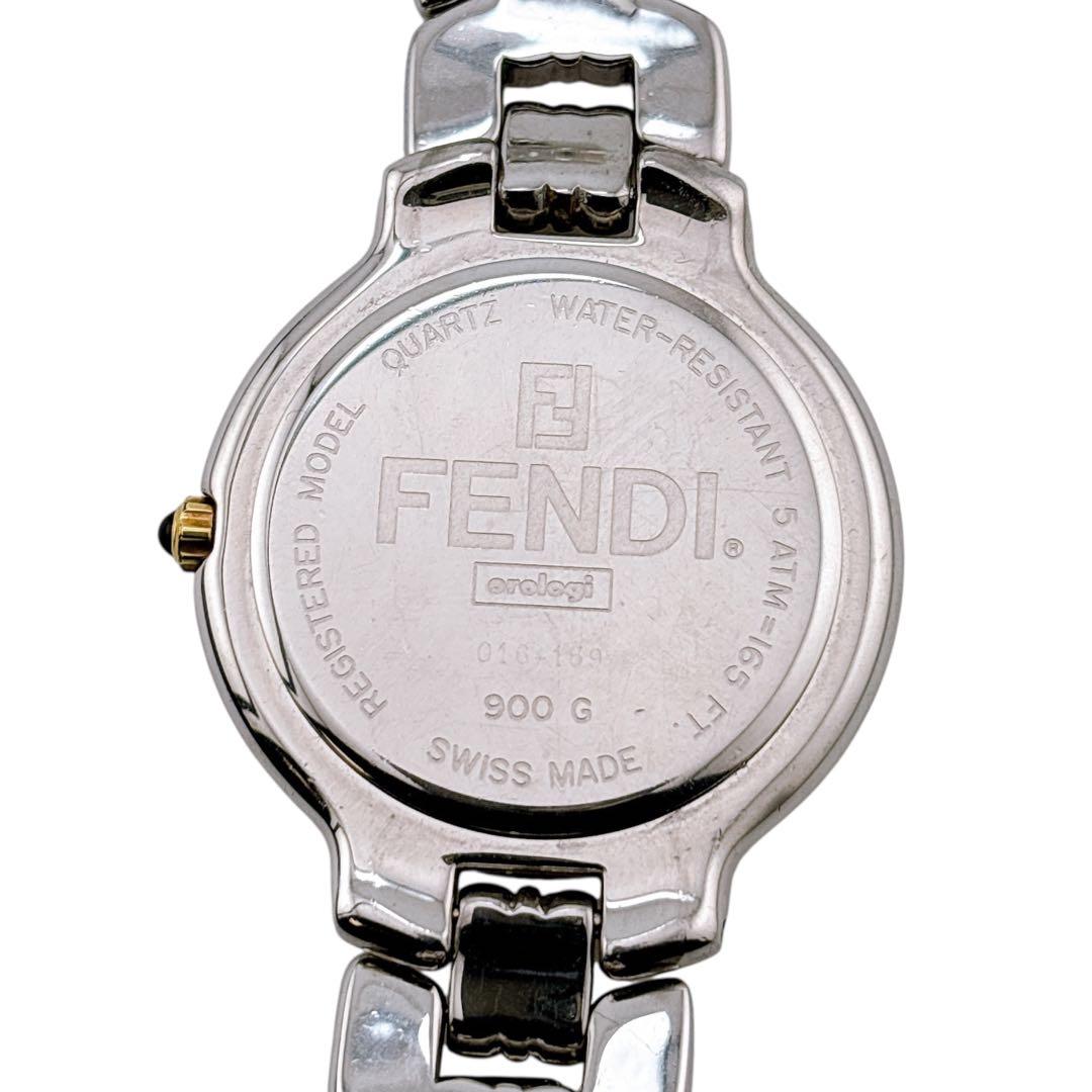 【稼働】 フェンディ 腕時計 900G デイト コンビ クォーツ インデックス