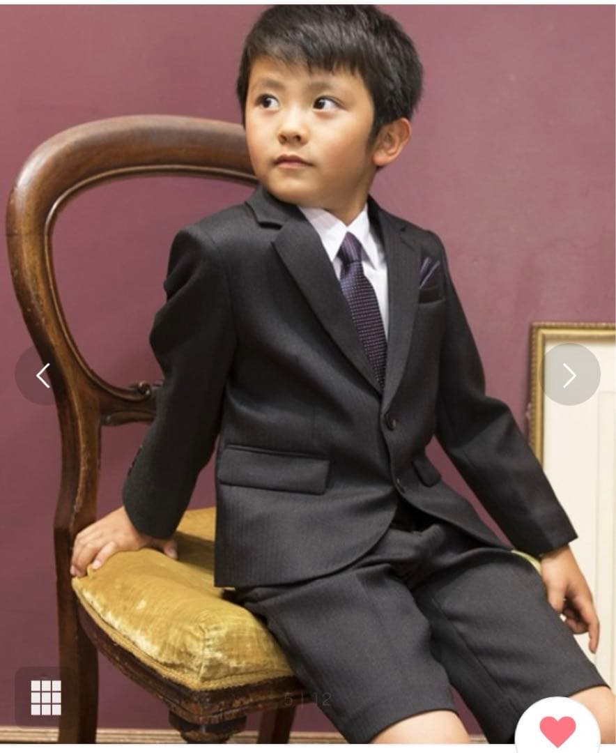 CHOPIN 男の子　スーツ　130 新品　ヘリンボーンスーツ　七五三　入学式