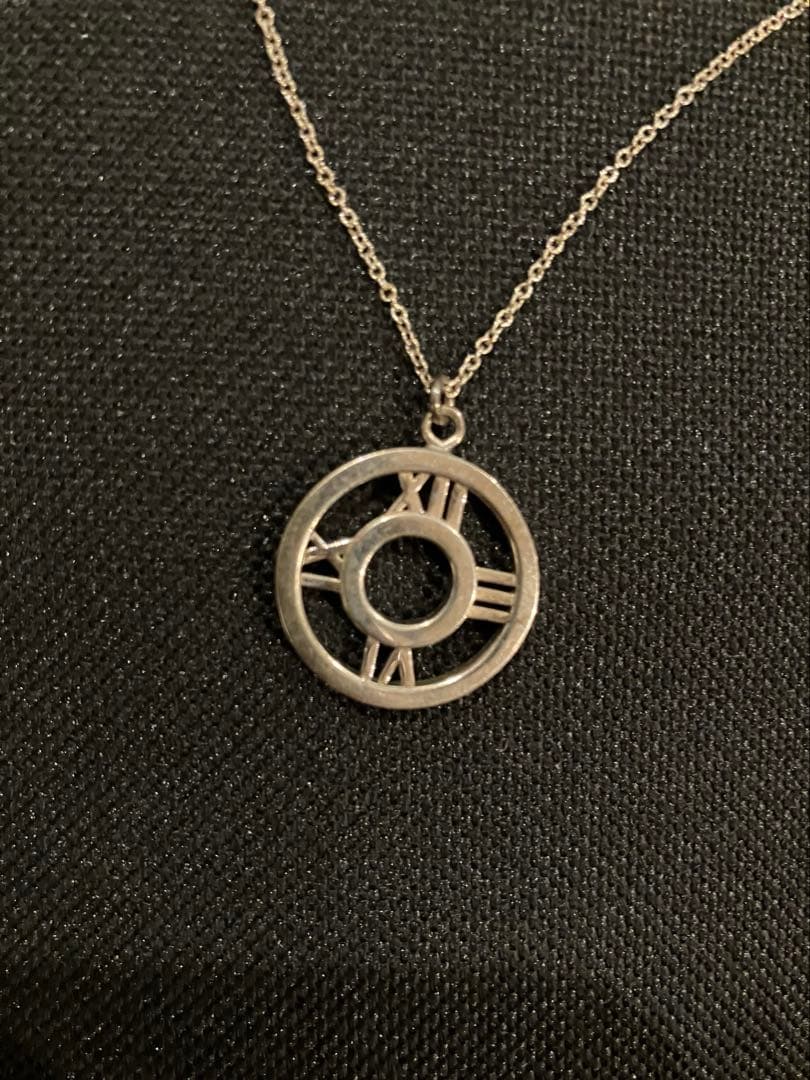 【美品】TIFFANY アトラス オープン メダリオン ネックレス 925