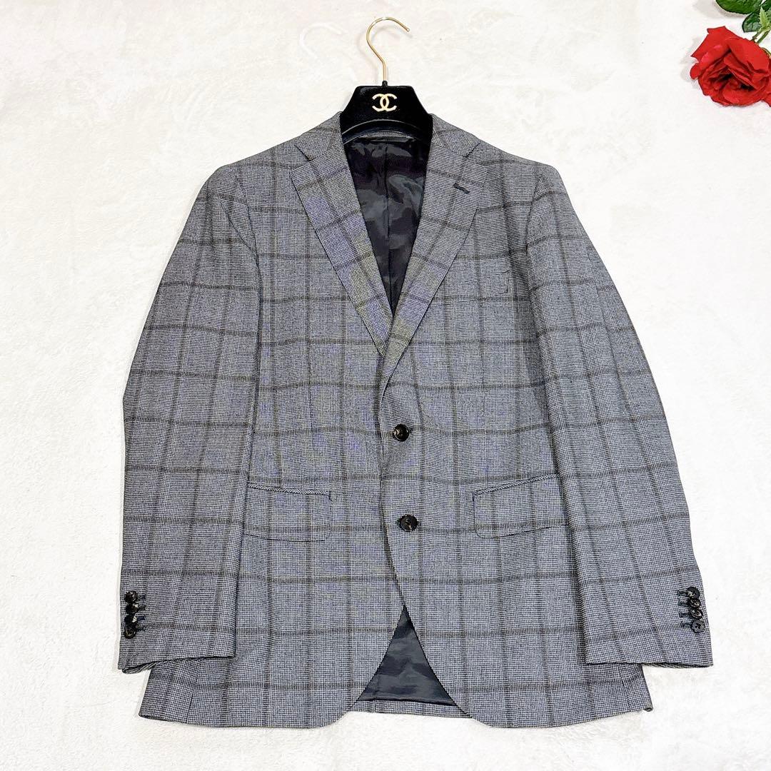 新品同様✨　ユニバーサルランゲージ　スーツ　セットアップ　グレンチェック　グレー