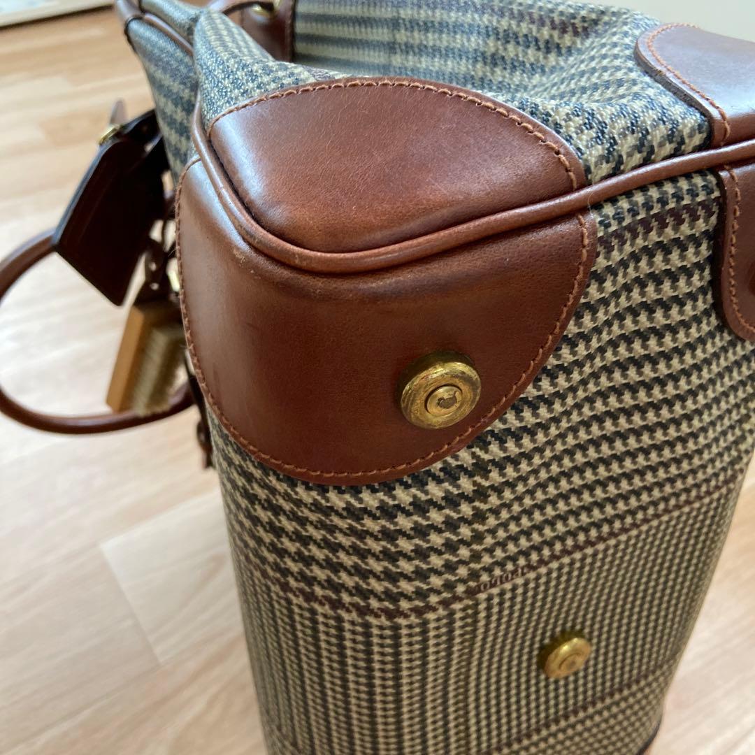 美品 Ralph Lauren トートバッグ 中型 ハウンドトゥースパターン