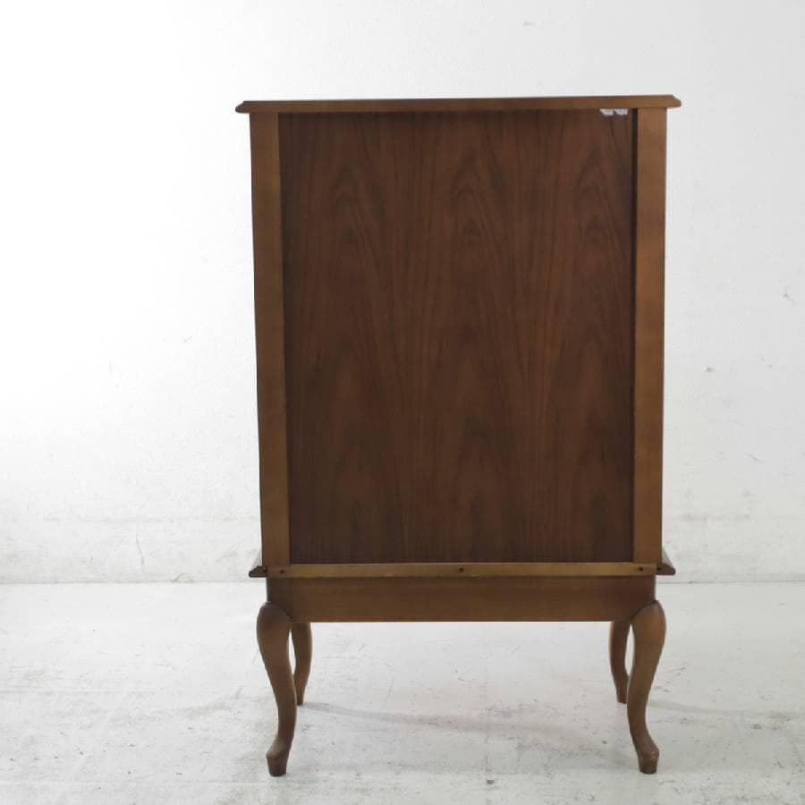 カリモク家具 アンティーク調 5段チェスト 猫脚 高さ110cm 高級家具