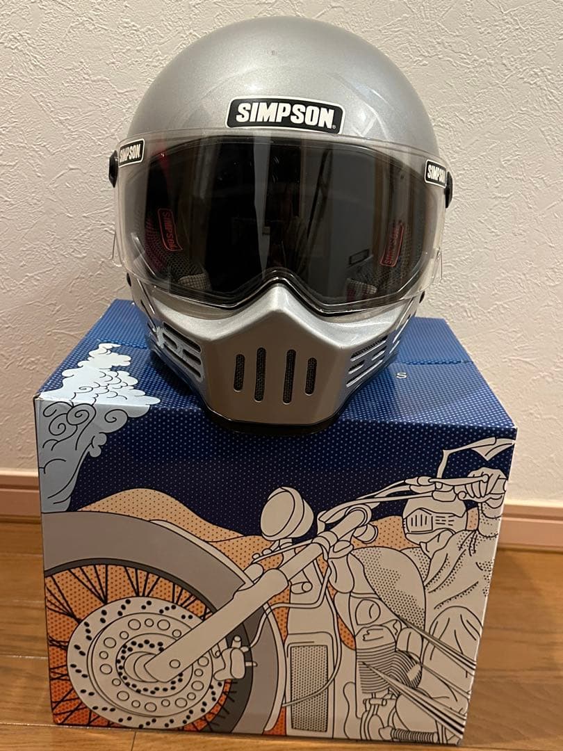SIMSON M30 59cmフルフェイスヘルメット シルバー
