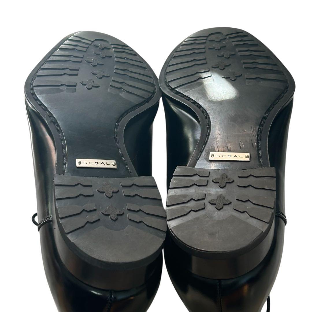 新品未使用　人気モデル　リーガルストレートチップ 011R ブラック 25.5