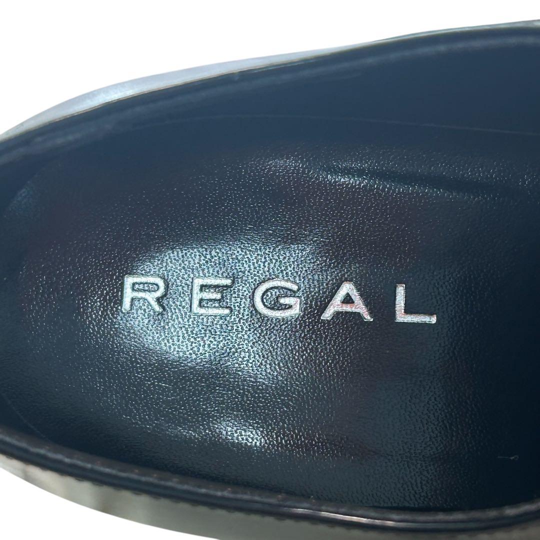 新品未使用　人気モデル　リーガルストレートチップ 011R ブラック 25.5