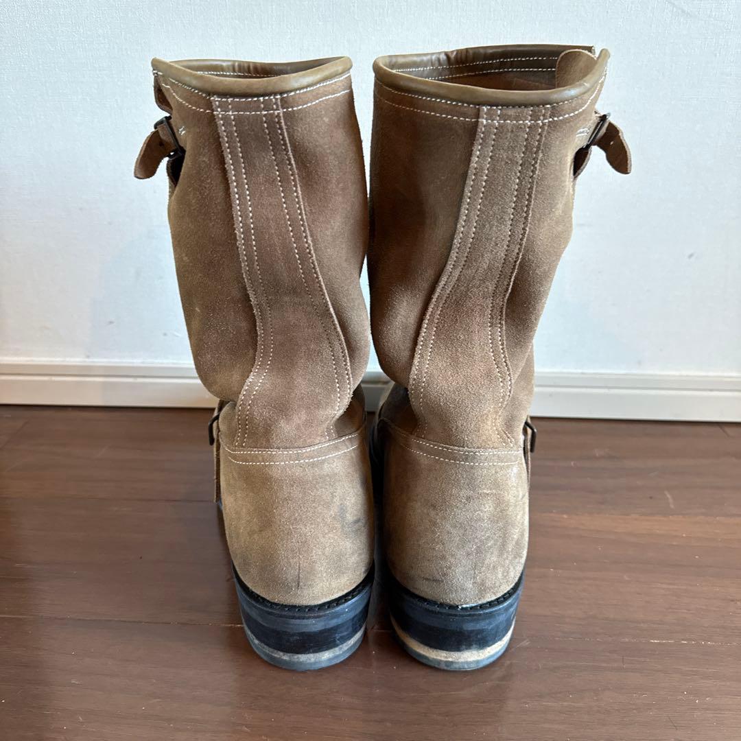 BALMAIN ブラウン スエード エンジニアブーツ