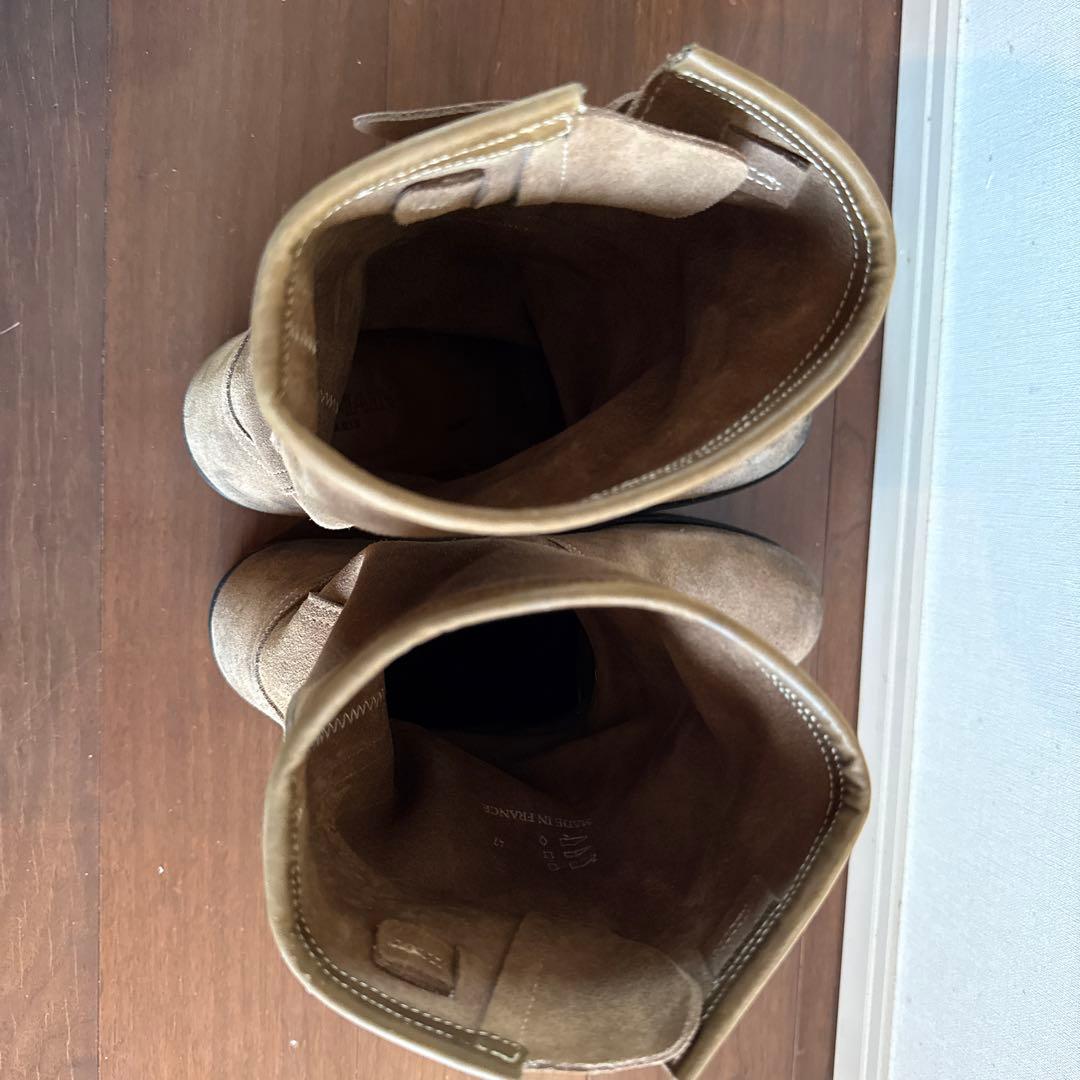 BALMAIN ブラウン スエード エンジニアブーツ