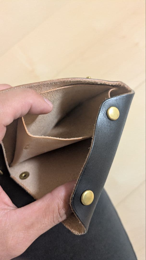 【tetsuさん専用ライダースミニウォレット改ブッテーロ(茶芯黒)マレンボックス