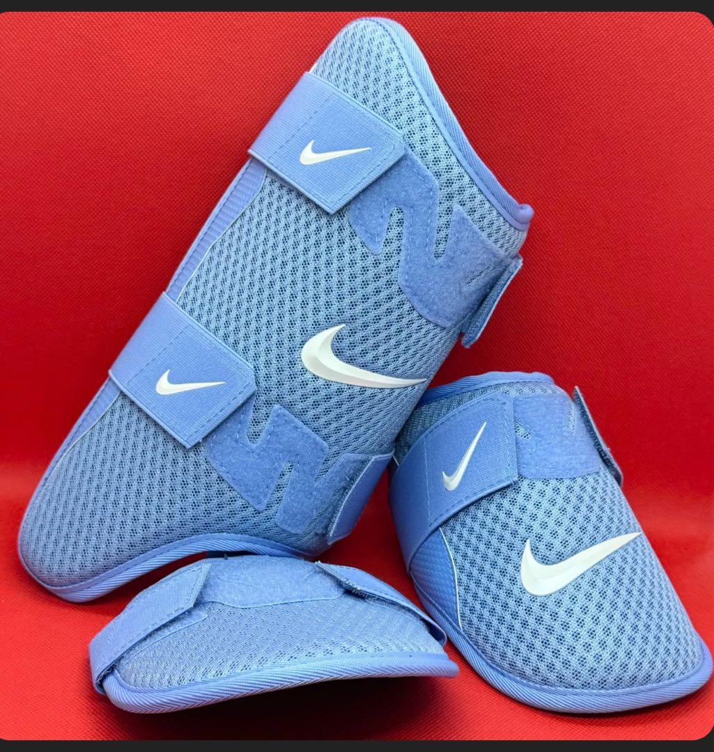 Nikeブルーナイキレッグガード エルボーガードセット販売大人用ワンサイズ