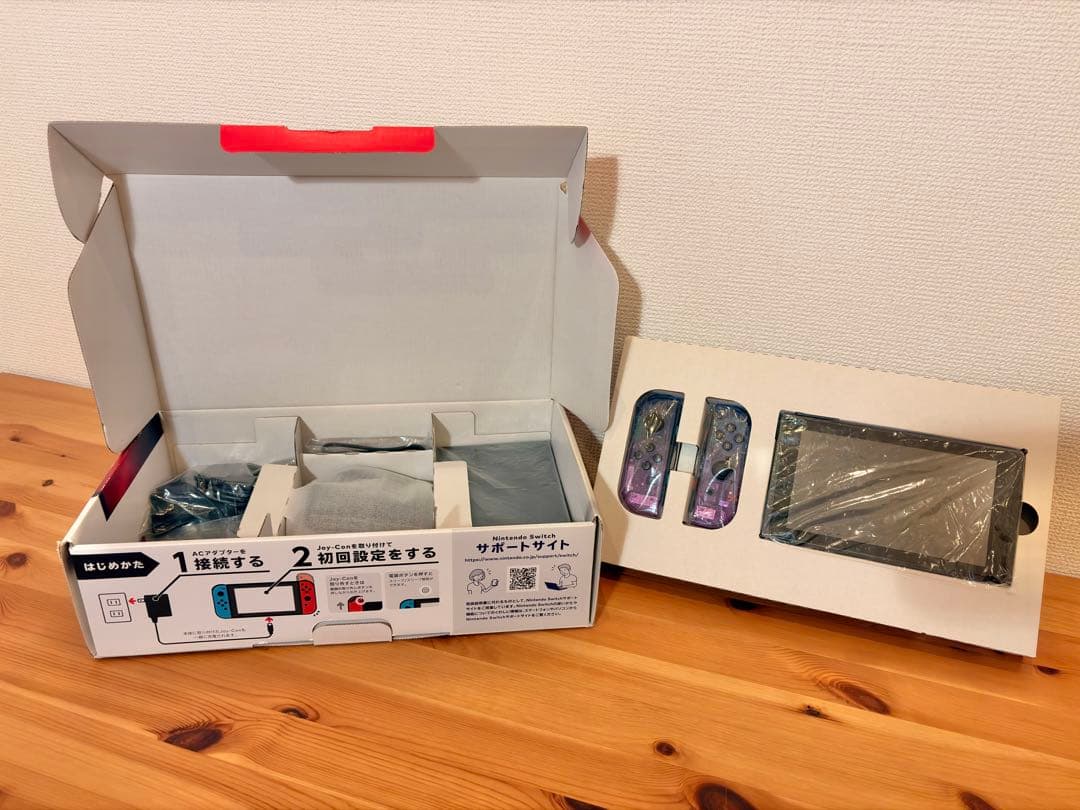 Nintendo Switch ニンテンドースイッチ本体 スケルトン パープル