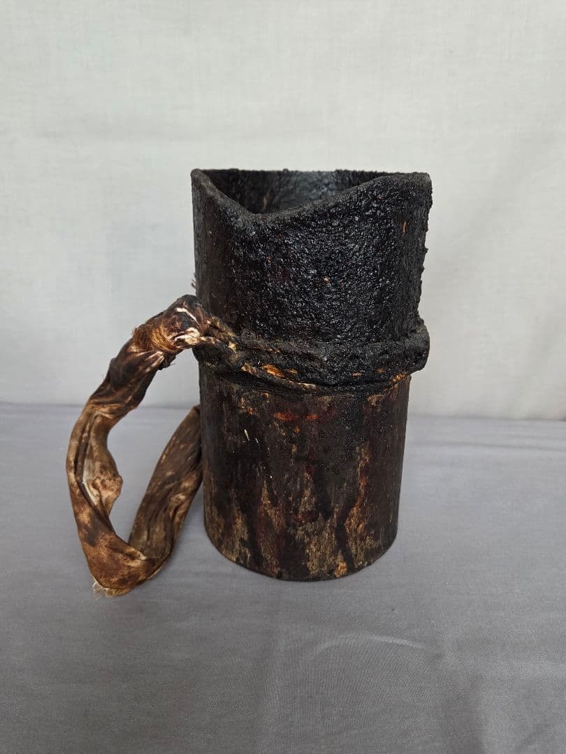 漆桶　漆桶花入れ　花入れ