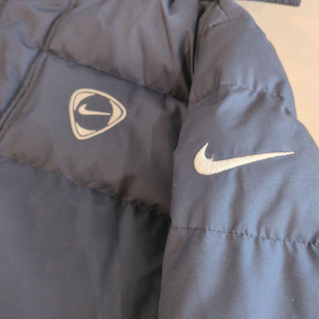 sws様リクエスト★XL フード付き NIKE ネイビーダウンコート メンズ