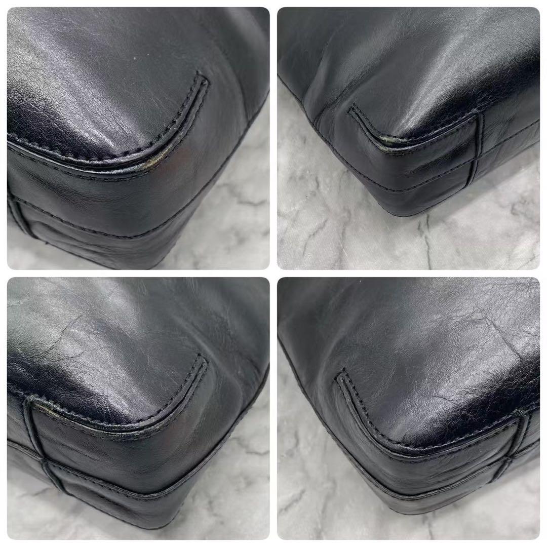 HIROFU　ヒロフ　トートバッグ　レザー　ロゴ　A4