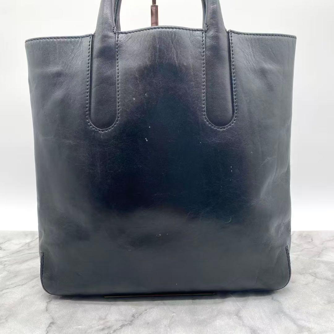 HIROFU　ヒロフ　トートバッグ　レザー　ロゴ　A4