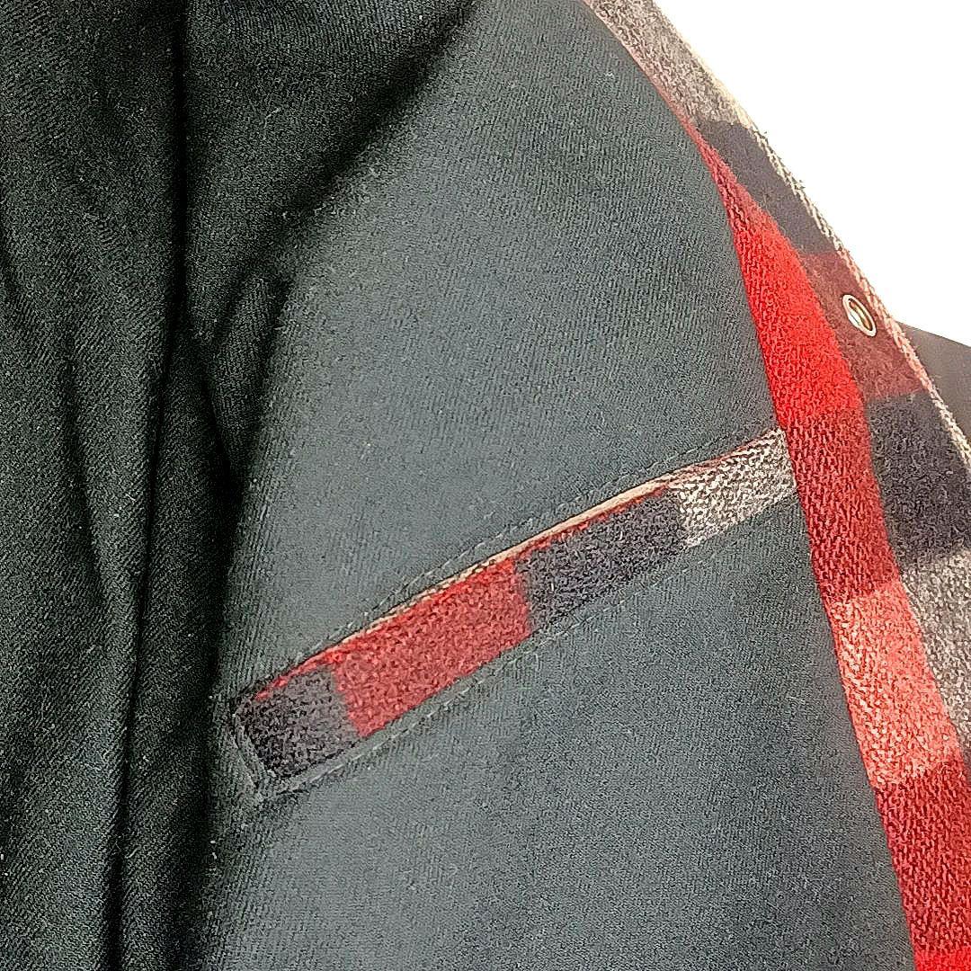 00s美品★SCHOTT　ショット　牛革 レザー×メルトン　スタジャン　ブラック