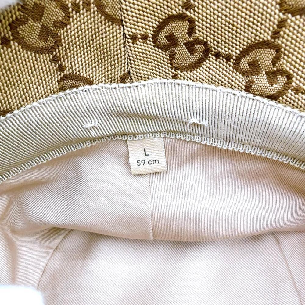 ◇グッチ◇576587/チェックフェドラ/L/ハット/帽子/ブランド