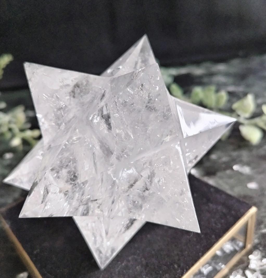 花*種様 レムリアン水晶アステロイド（最長幅9.5cm 、約389g）