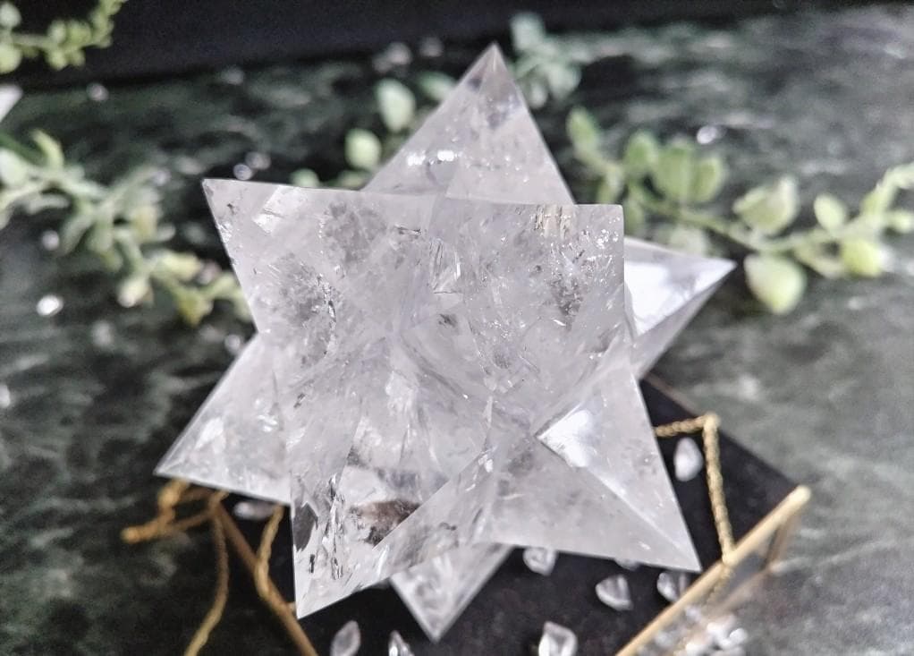 花*種様 レムリアン水晶アステロイド（最長幅9.5cm 、約389g）