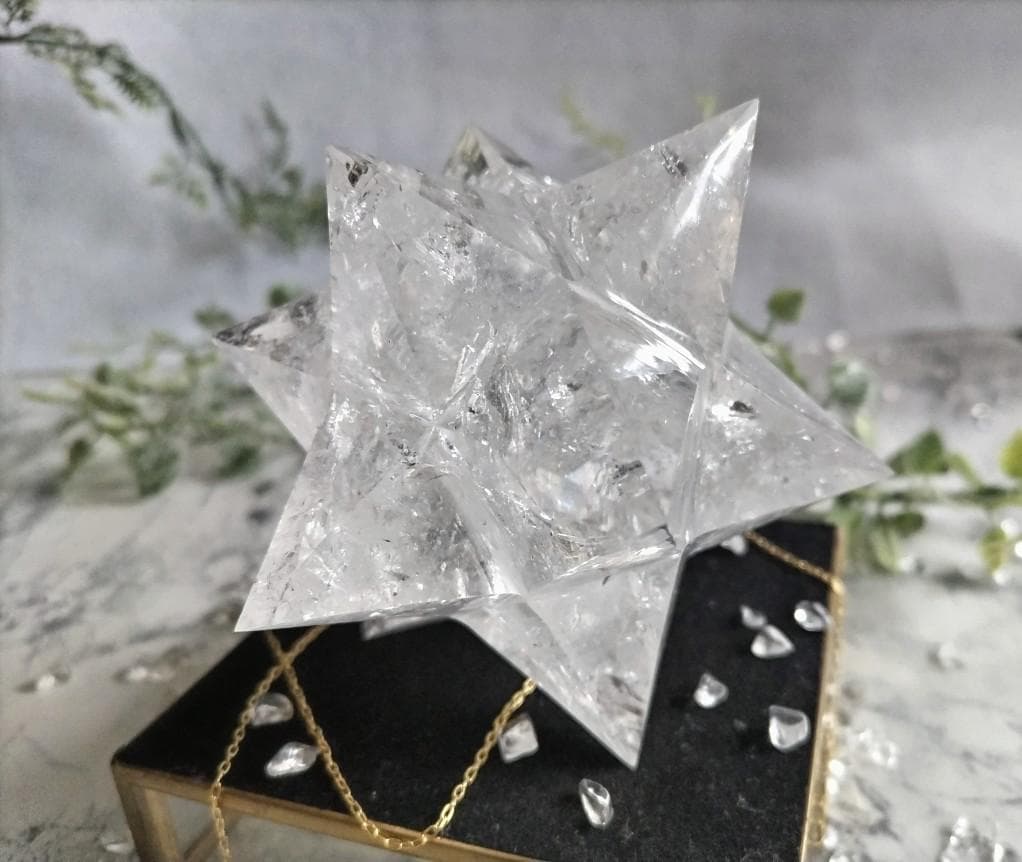 花*種様 レムリアン水晶アステロイド（最長幅9.5cm 、約389g）