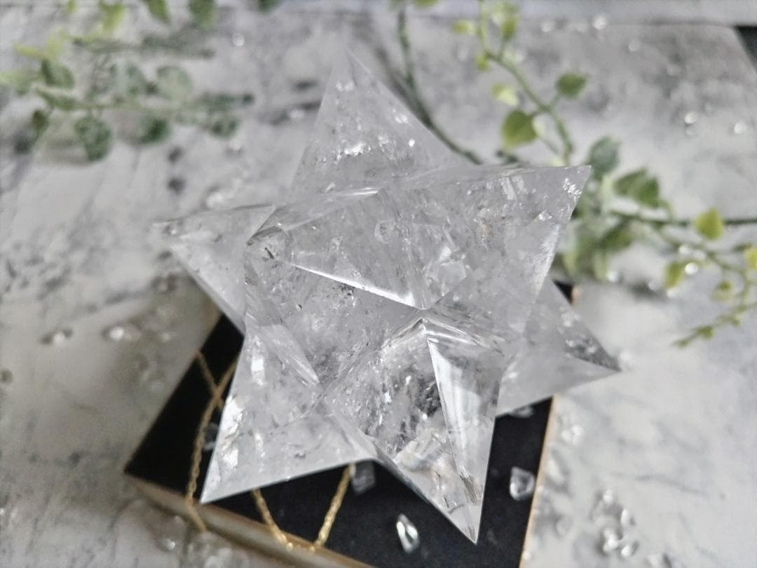 花*種様 レムリアン水晶アステロイド（最長幅9.5cm 、約389g）