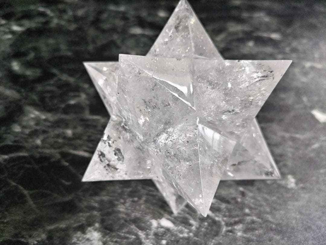 花*種様 レムリアン水晶アステロイド（最長幅9.5cm 、約389g）