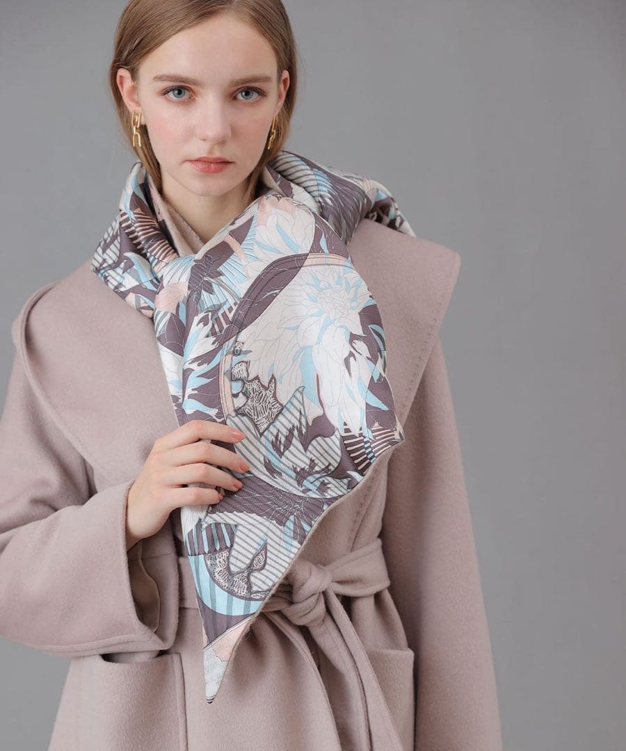 minna　アナイ　manipuri シルクダブルマフラー（完売品）